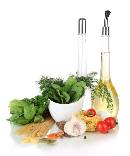 Składniki na kuchennym blacie